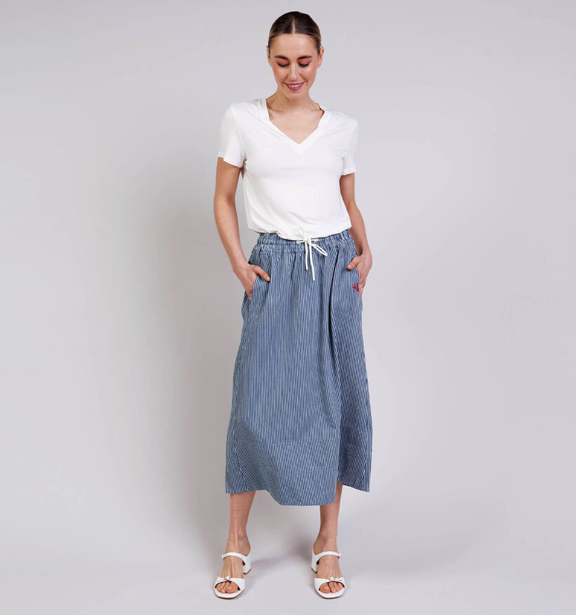 Rue Mazarine Roxy Blauwe Midi rok voor dames (374136)