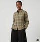 Minuit Douze Boyish Groene Geruite Hemd voor dames (381858)