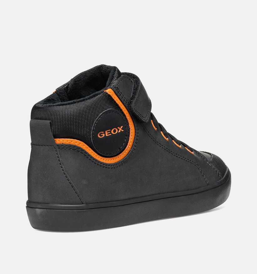 Geox Gisli Zwarte Hoge schoenen voor jongens (345945) - geschikt voor steunzolen
