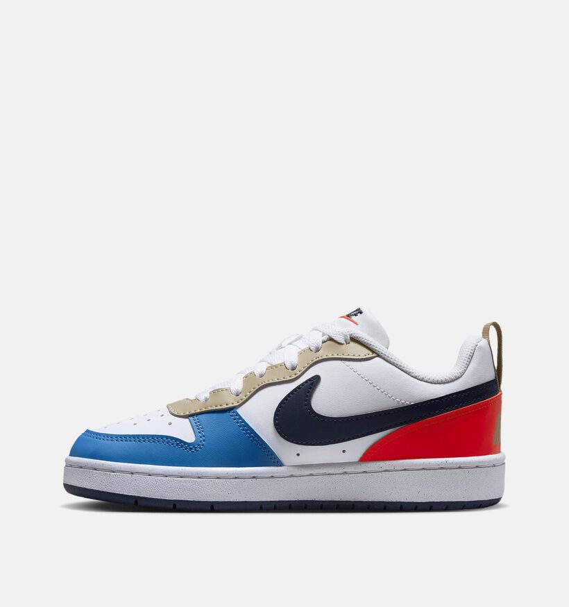 Nike Court Borough Low Witte Sneakers voor jongens, meisjes (357705)