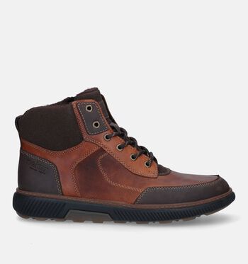 Hoge schoenen cognac