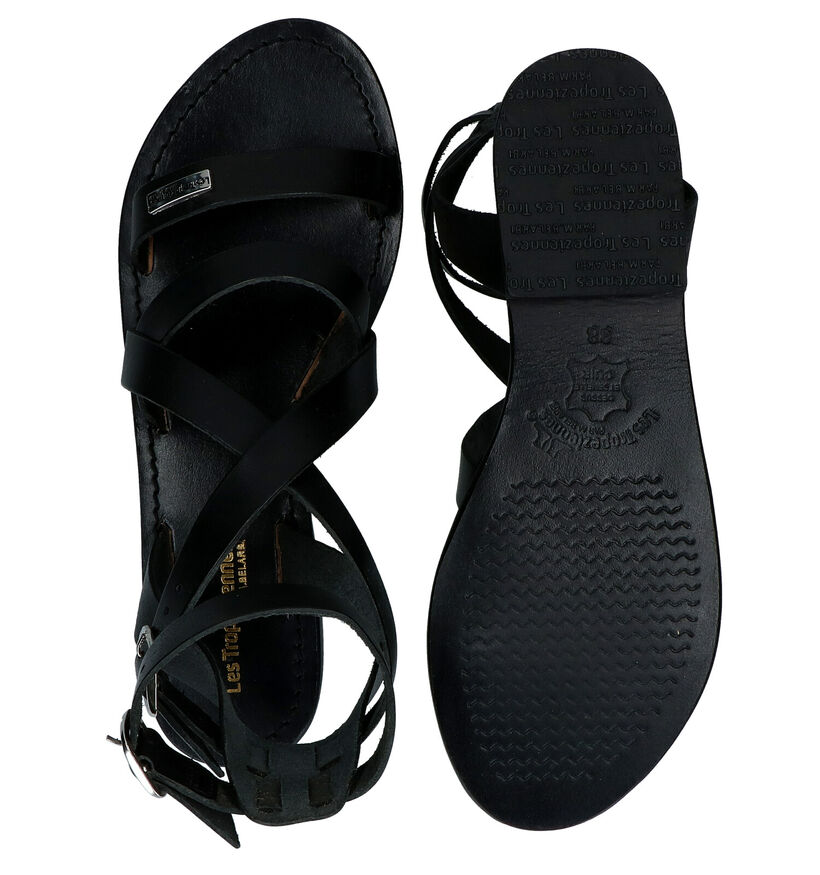Les Tropeziennes Oceania Zwarte Sandalen in leer (291230)