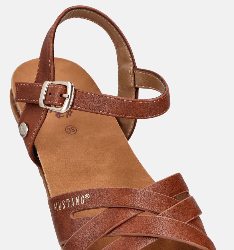 Mustang Cognac Sandalen voor dames (372116)