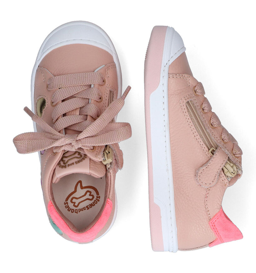 STONES and BONES Daisy Chaussures à lacets en Rose pour filles (322047) - pour semelles orthopédiques