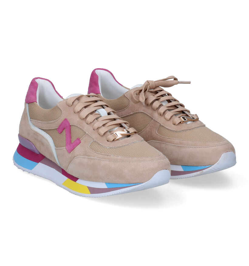 Nathan-Baume Beige Sneakers in daim (308377)