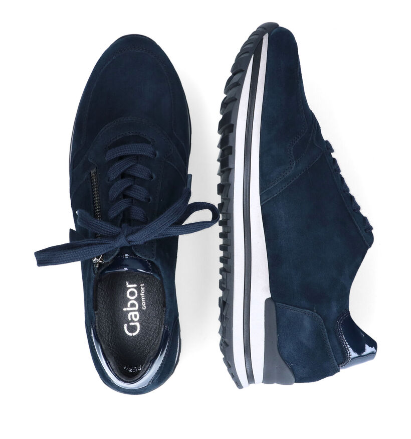 Gabor OptiFit Blauwe Sneakers voor dames (315132) - geschikt voor steunzolen