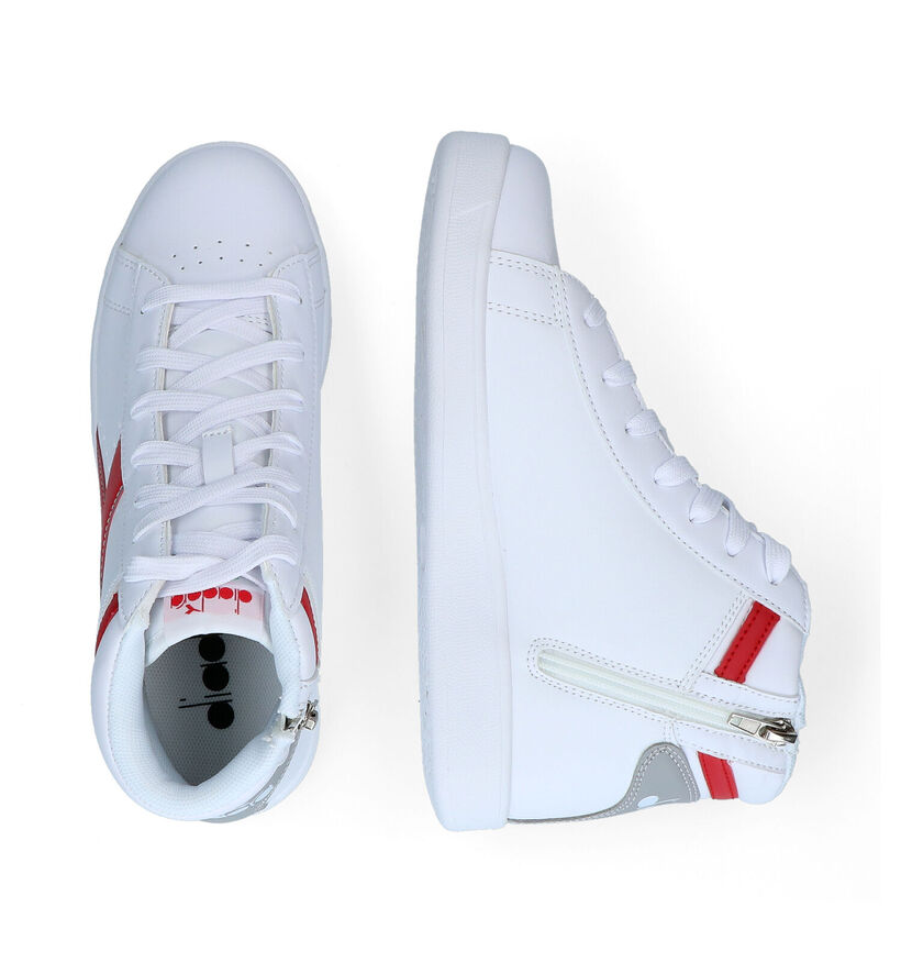 Diadora Game Witte Sneakers in kunstleer (294983)