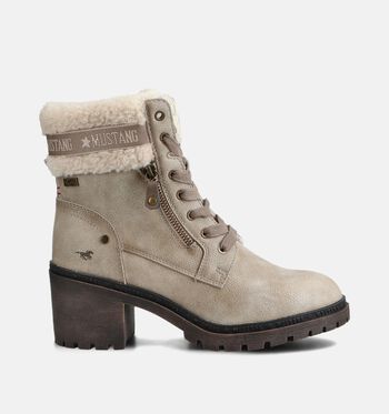 Mustang Bottines Beige/Cognac
