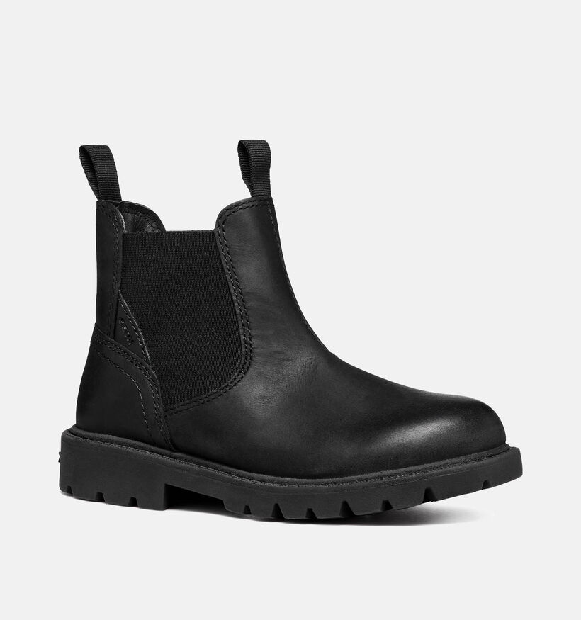 Geox Shaylax Zwarte Chelsea boots voor jongens (345908) - geschikt voor steunzolen