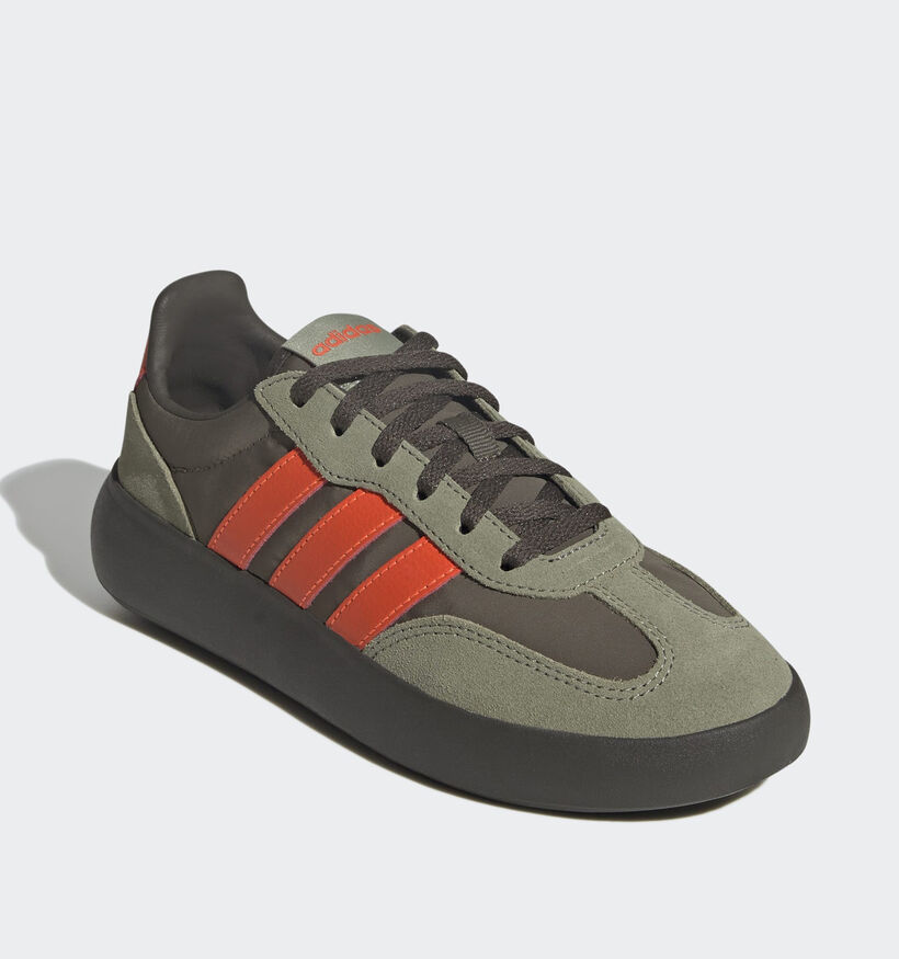 adidas Barreda Decode Baskets en Vert/Orange pour garçons (365361) - pour semelles orthopédiques
