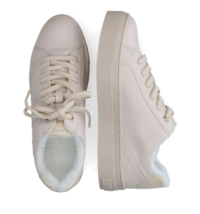 Marco Tozzi Beige Sneakers voor dames (312941) - geschikt voor steunzolen