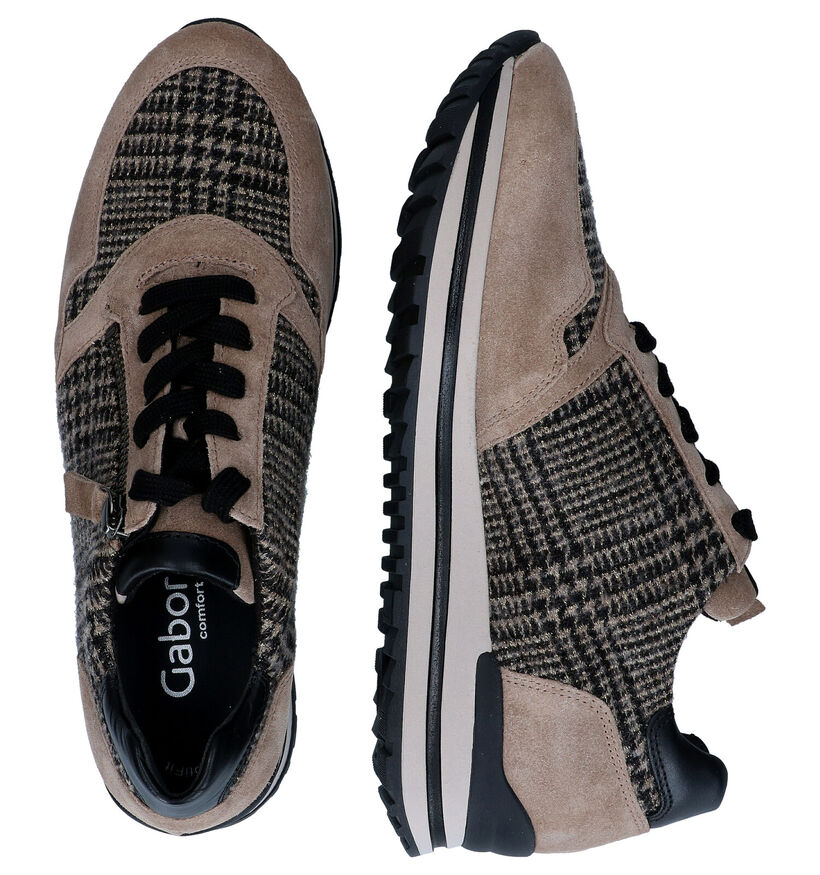 Gabor OptiFit Chaussures à lacets en Gris en textile (297379)