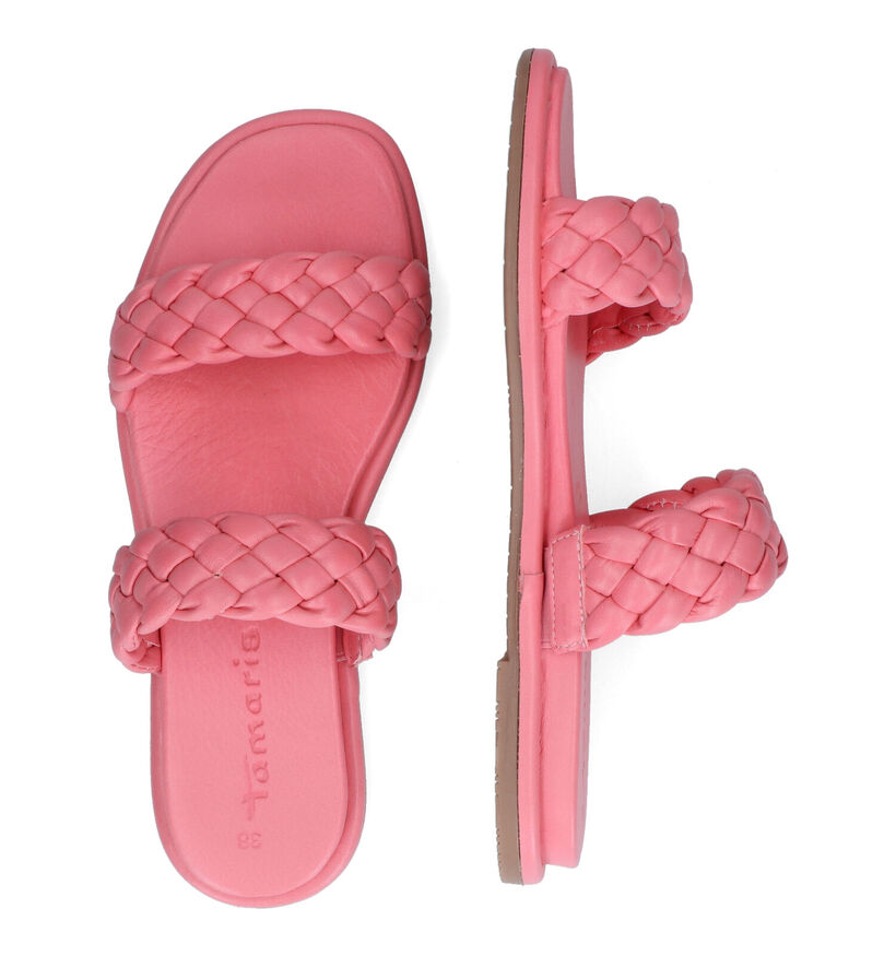 Tamaris Nu-pieds plates en Rose pour femmes (307550)