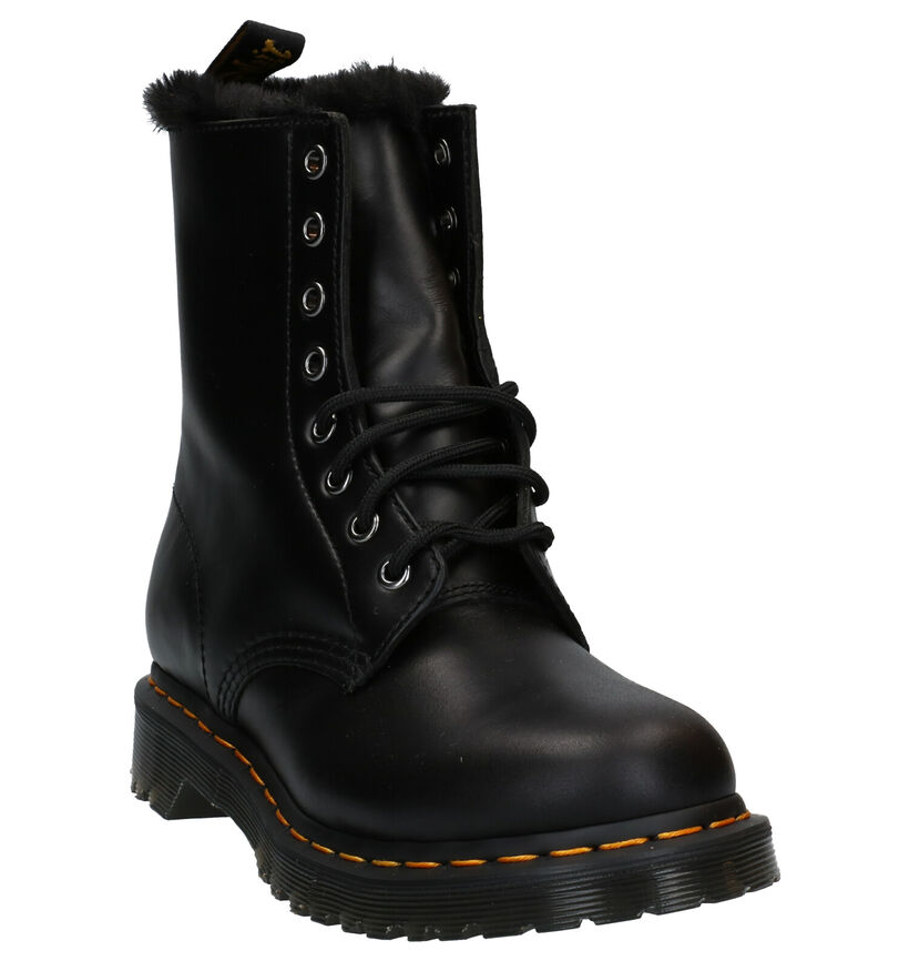 Dr. Martens 1460 Serena Zwarte Veterboots in leer (312408)