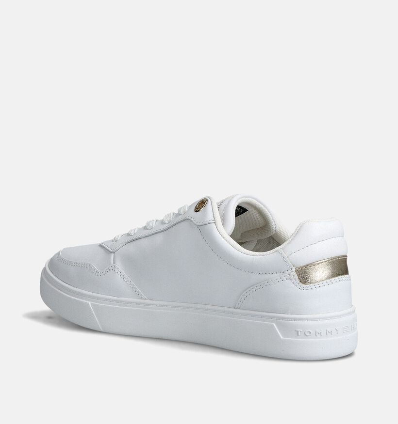 Tommy Hilfiger Essential Elevated Court Baskets habillées en Blanc pour femmes (358653) - pour semelles orthopédiques