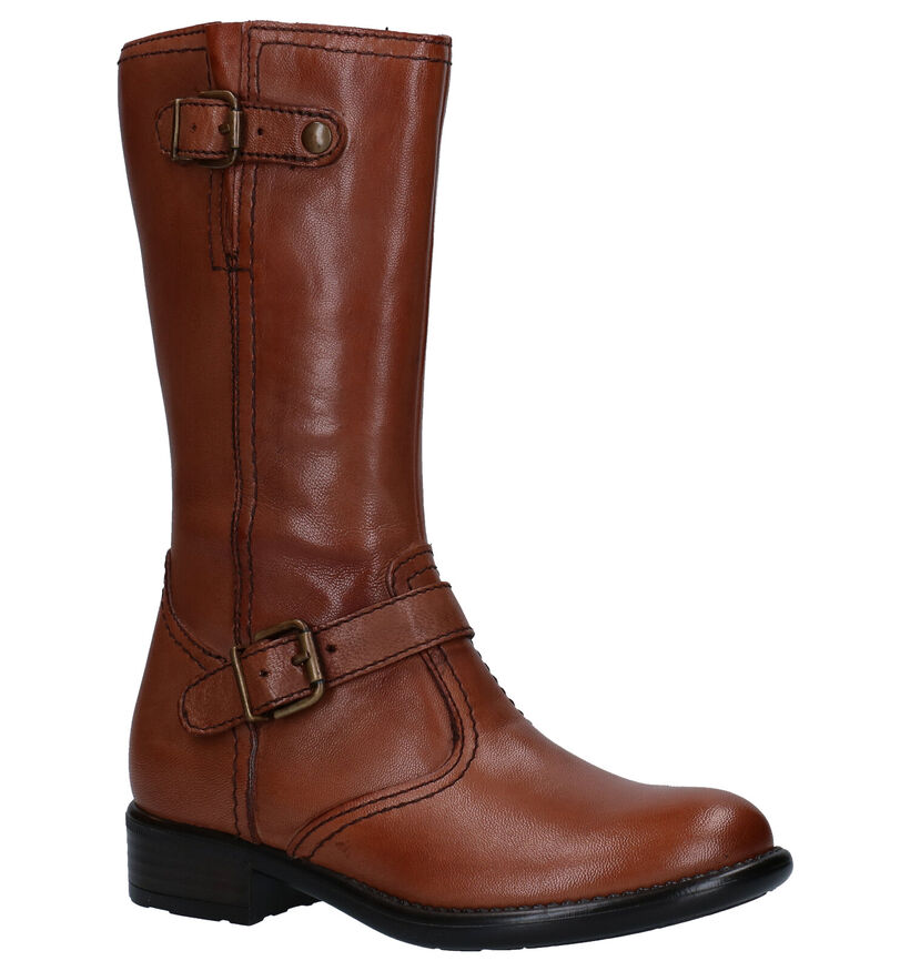 Loli Laly Bottes hautes en Cognac en cuir (278792)