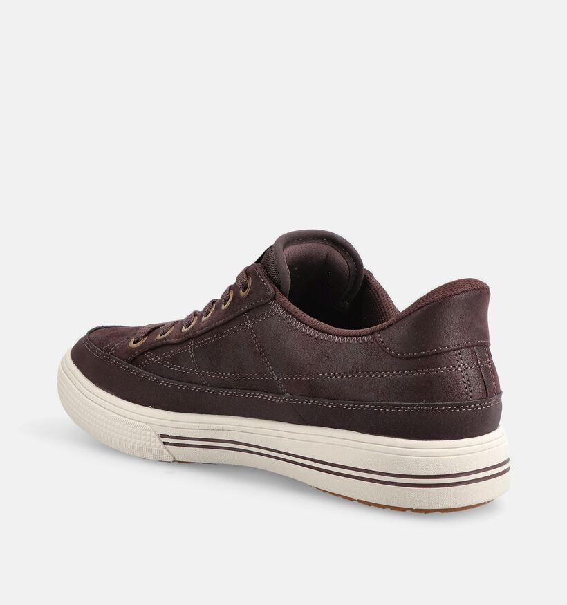 Skechers Arch Fit Arcade Donkerbruine Slip-Ins voor heren (378018)