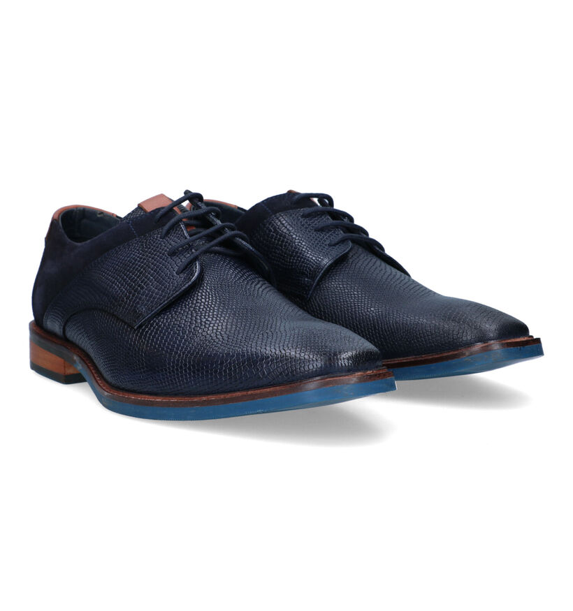 Via Borgo Chaussures classiques en Bleu foncé pour hommes (319709)