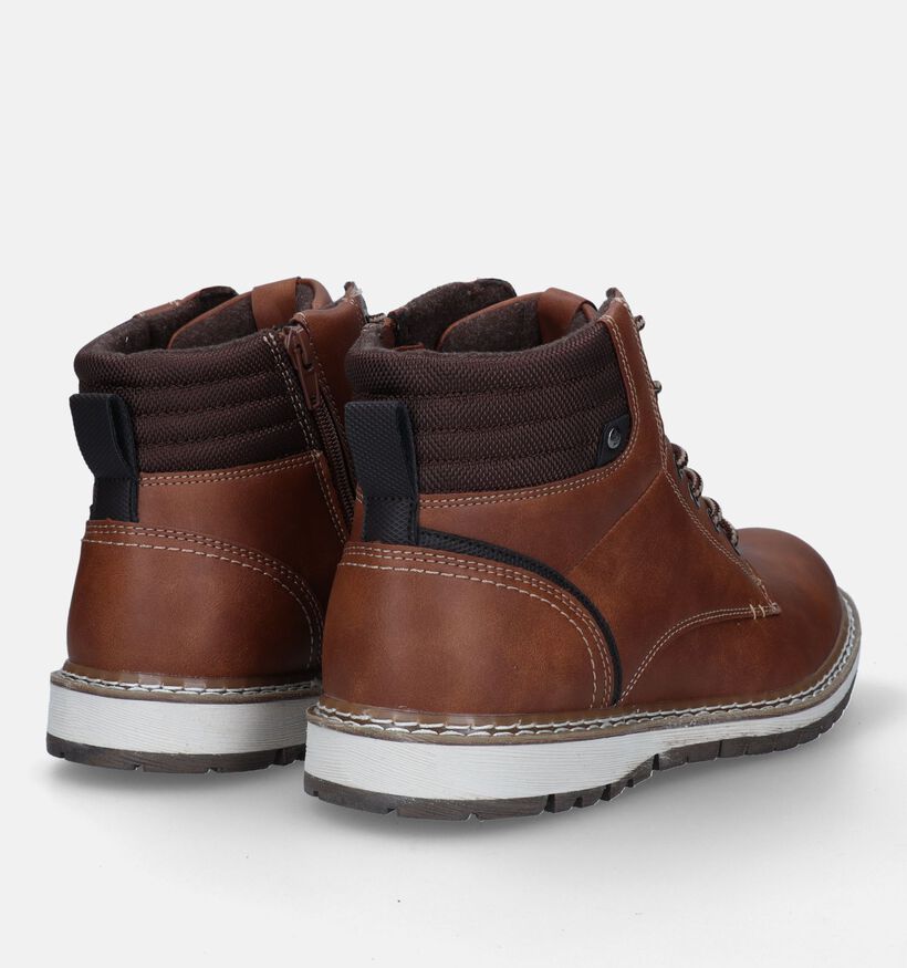 Bullboxer Cognac Hoge Schoenen voor heren (328658) - geschikt voor steunzolen