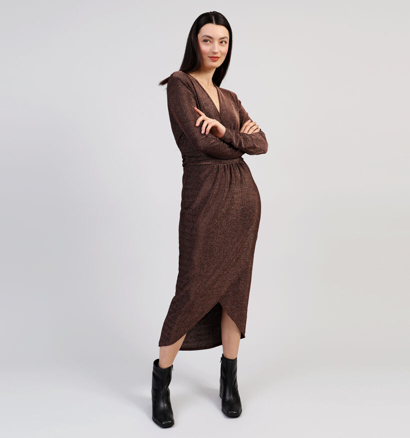 Expresso Long Sleeve Bronzen Jurk voor dames (351074)