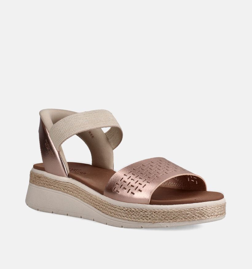 Skechers Bobs Rose gold Sandalen met sleehak voor dames (371226)