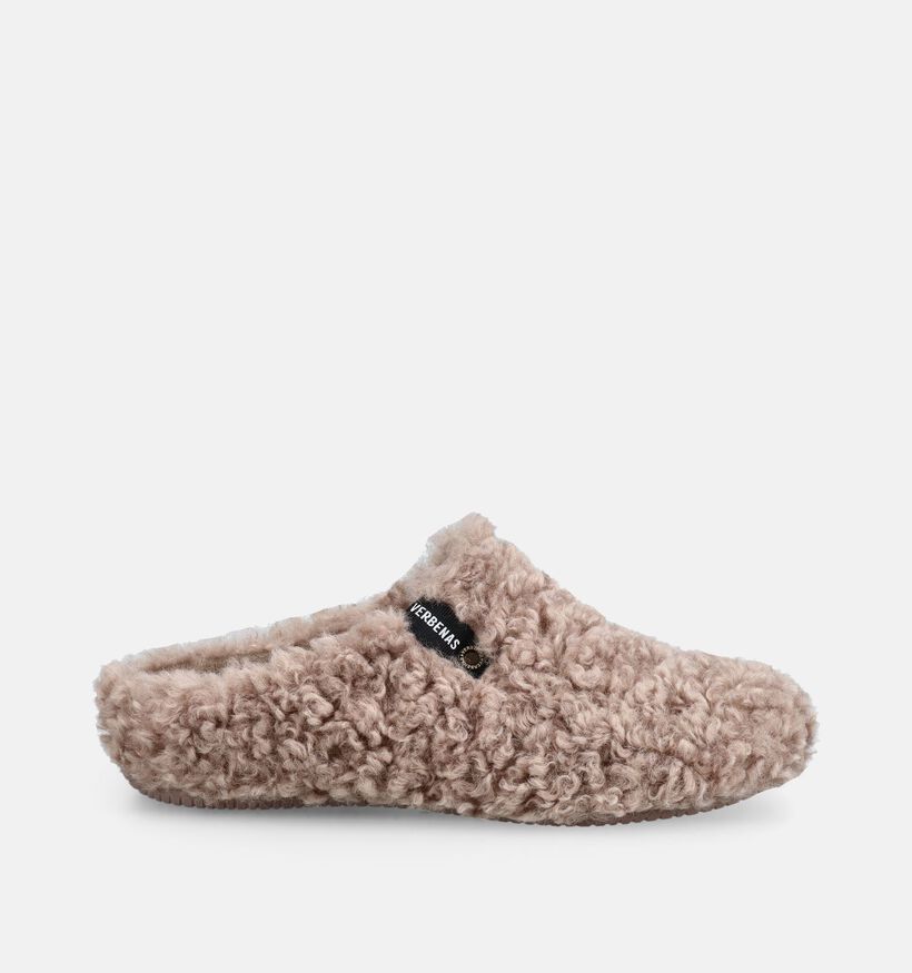 Verbenas York Curly Beige Pantoffels voor dames (380875)