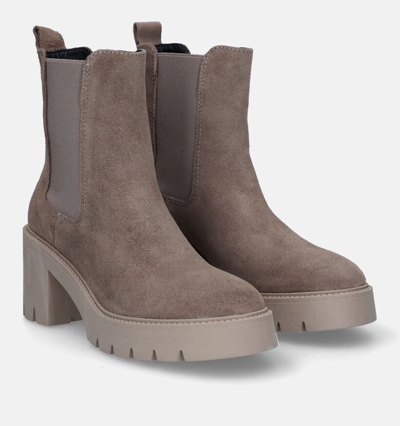 Tamaris Taupe Chelsea boots voor dames (330535)