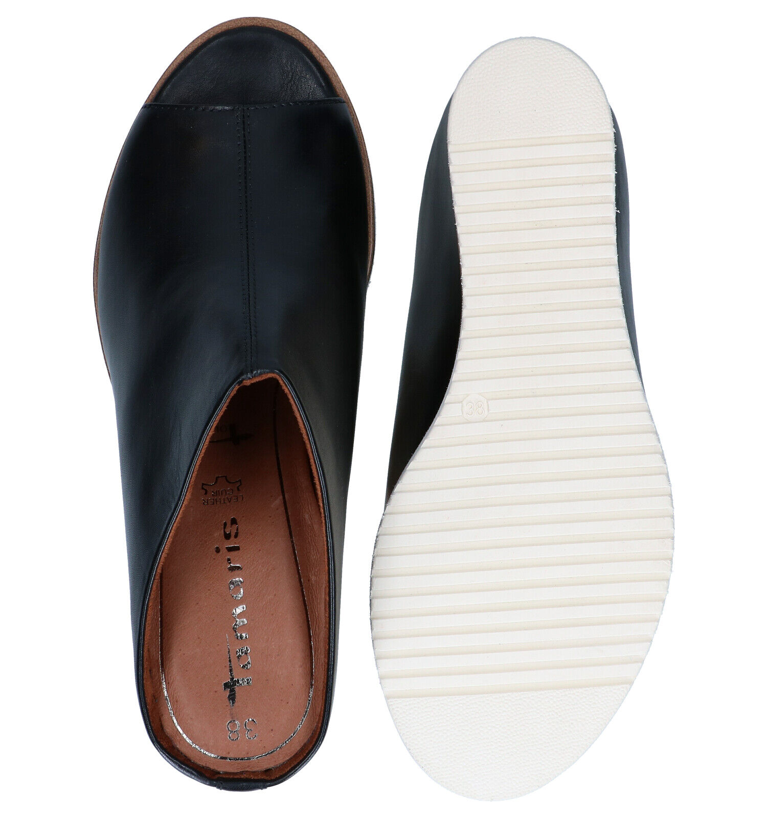 Tamaris Touch it Zwarte Muiltjes Dames Slippers Online op TORFS.BE
