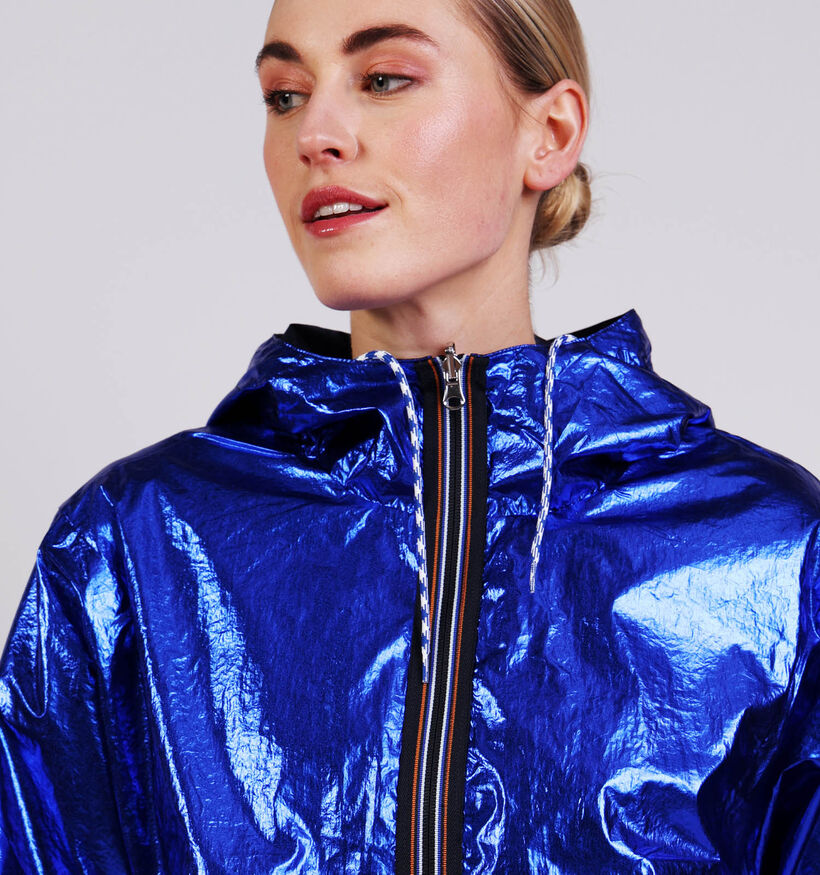 Rue Mazarine Sodah Manteau court en Bleu pour femmes (374137)