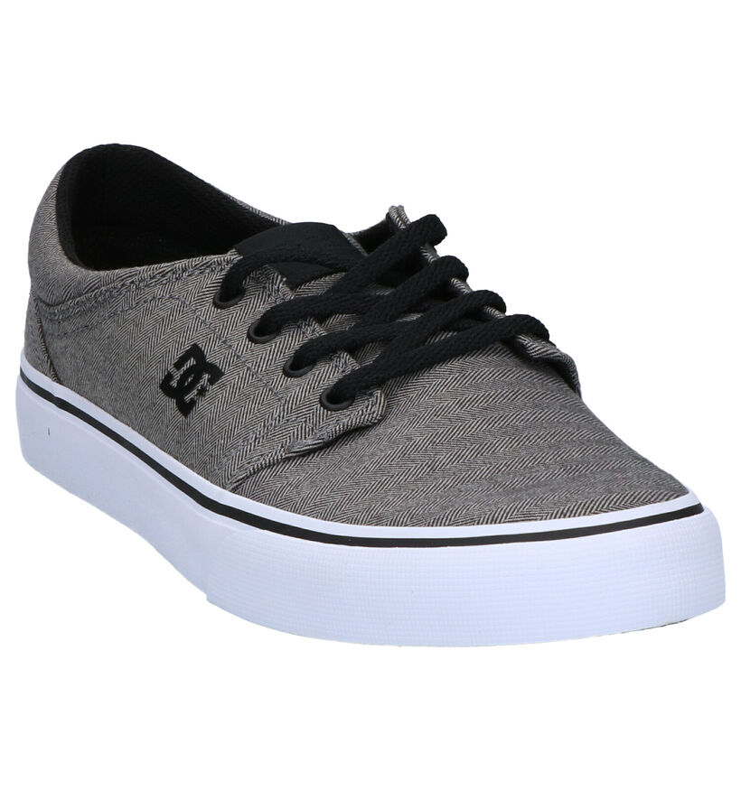 DC Shoes Trase TX Grijze Skatesneakers in stof (267984)