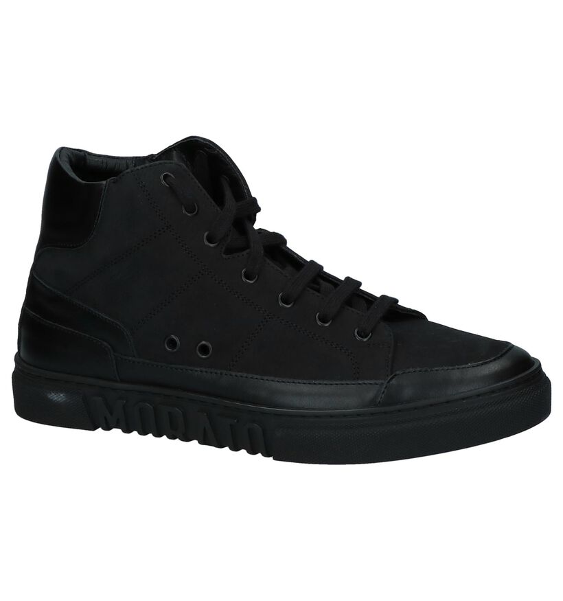 Zwarte Hoge Sneakers Antony Morato in nubuck (232337)