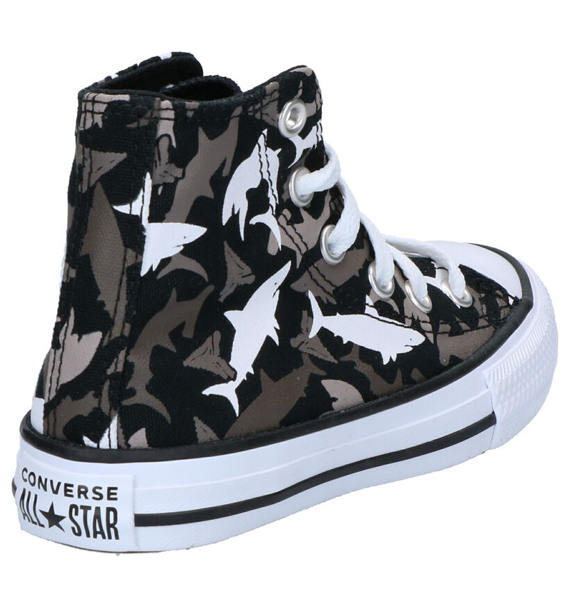 Converse Chuck Taylor All Star High Sneakers Zwart in stof (266010)