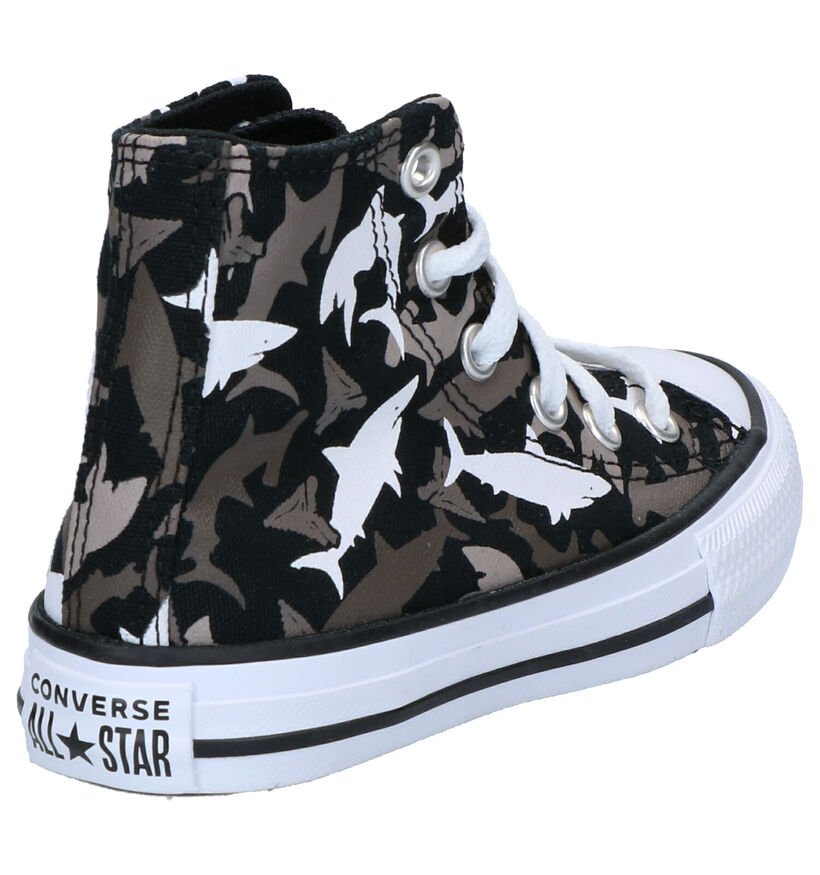 Chuck Taylor All Star Baskets montantes en Noir en textile (266010)