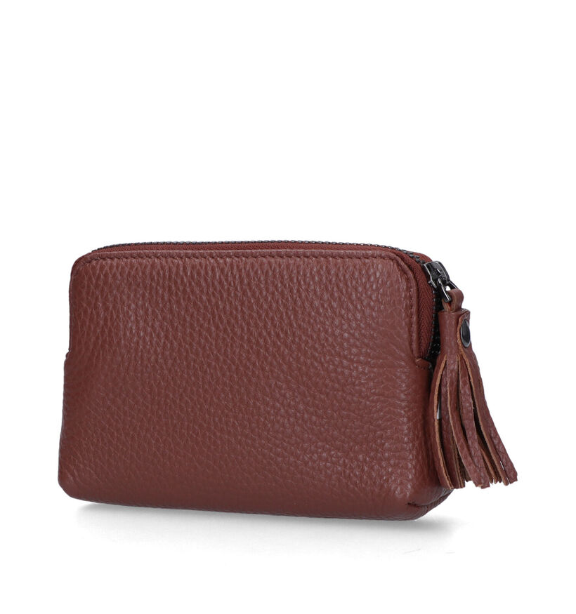 Euro-Leather Porte-monnaie en Cognac pour femmes (323958)