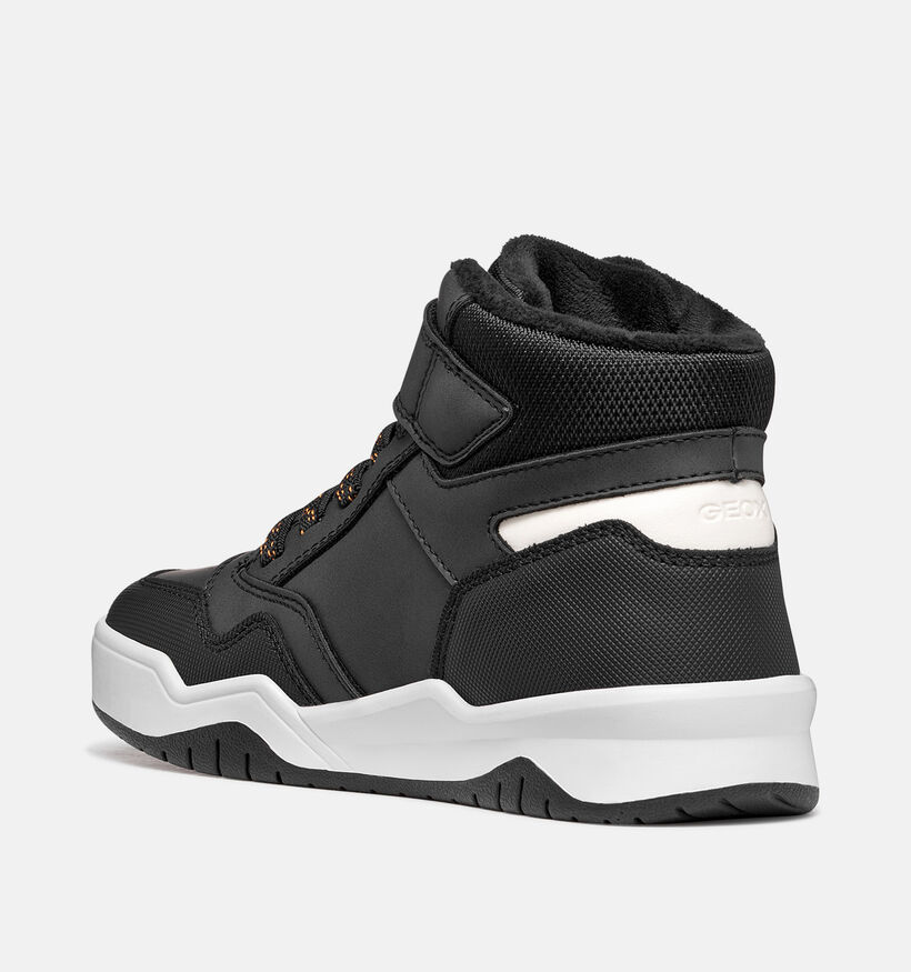 Geox Perth Boy Zwarte Sneakers voor jongens (377750) - geschikt voor steunzolen