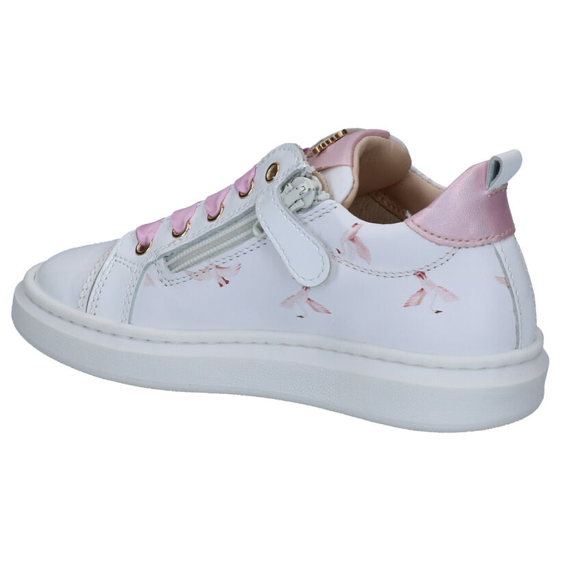 STONES and BONES Realt Chaussures à Lacets en Rose en cuir (267256)