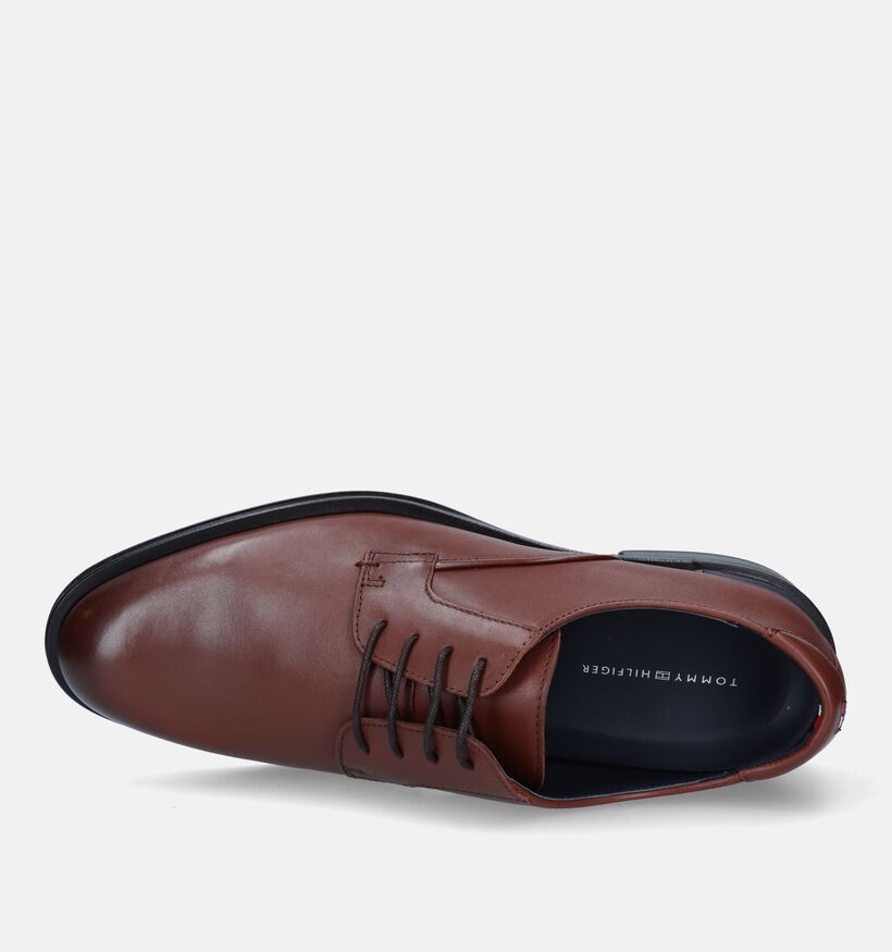 Tommy Hilfiger Core Chaussures à lacets en Cognac pour hommes (329368) - pour semelles orthopédiques