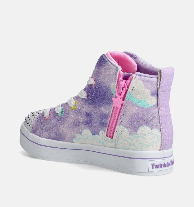 Skechers Twi-Lites 2.0 Baskets montantes en Bleu pour filles (360977)