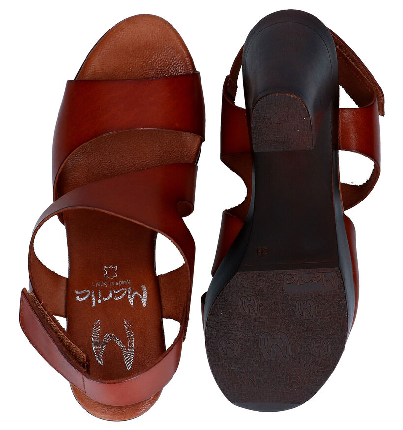 Marila Cognac Sandalen in leer (292738)