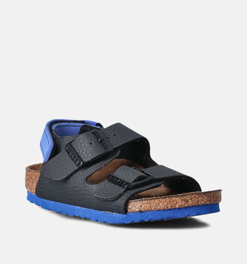 Birkenstock Milano Sandales en Noir pour filles, garçons (352404)