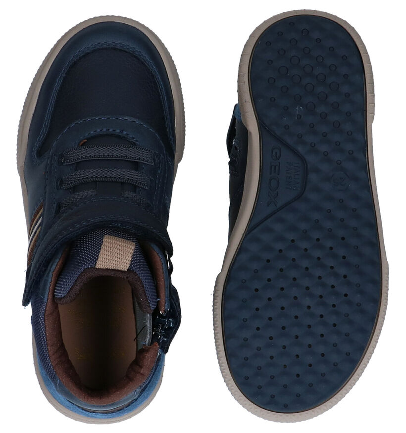 Geox Poseido Blauwe Hoge Schoenen in leer (278310)