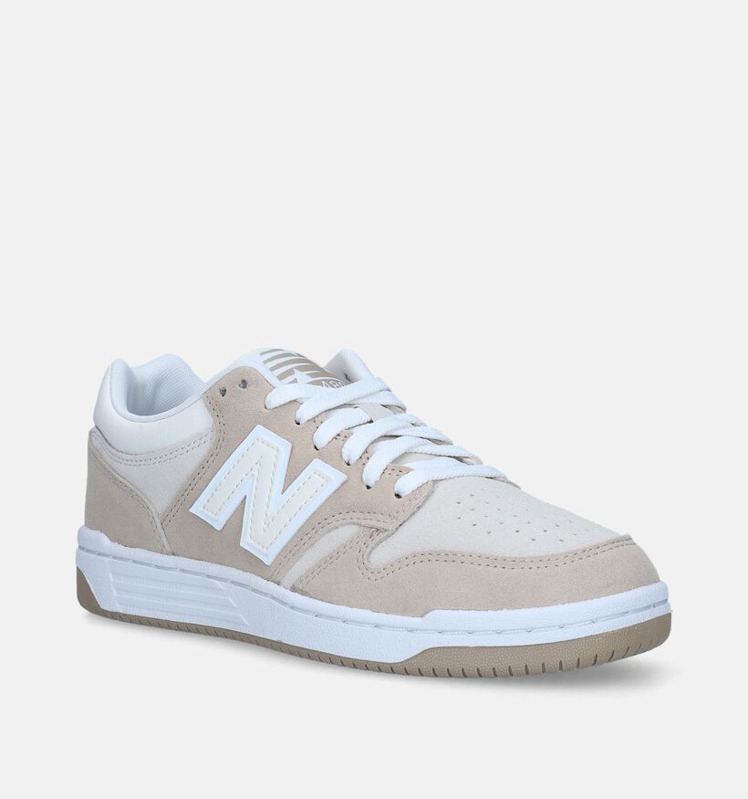 New Balance BB 480 Baskets en Beige pour femmes (334590) - pour semelles orthopédiques