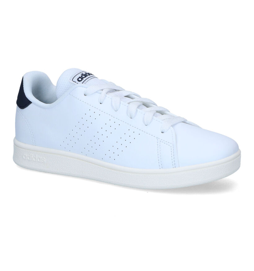 adidas Advantage K Witte Sneakers in kunstleer (324324)