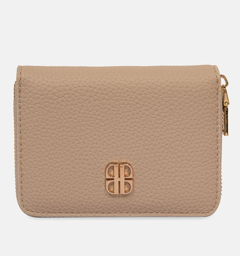 Laurent David Estee Porte-monnaie zippé en Taupe pour femmes (357979)