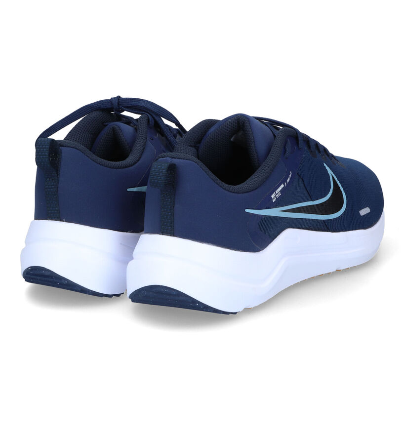 Nike Downshifter 12 Blauwe Sneakers in stof (309116)