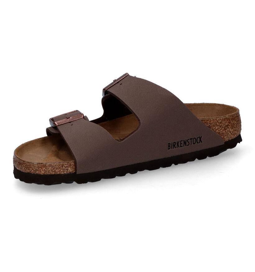 Birkenstock Arizona Birko Flor Zwarte Slippers voor jongens (338071)