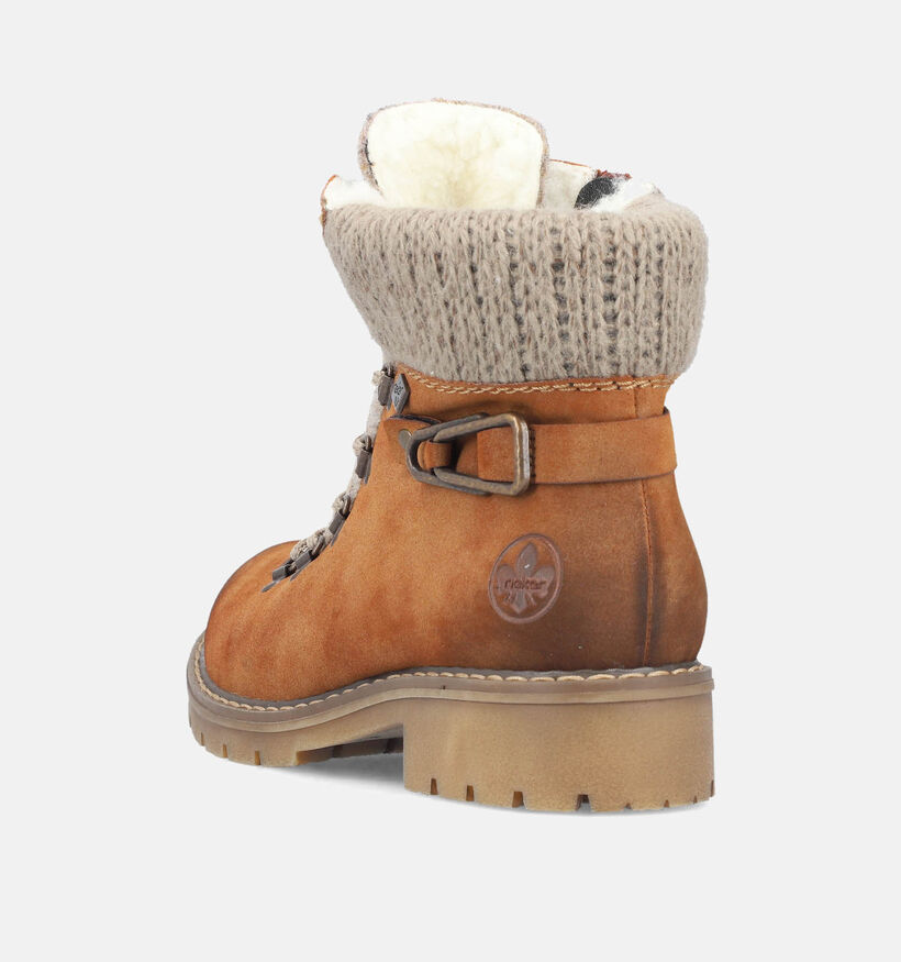 Rieker Cognac Waterdichte bottines voor dames (347490)