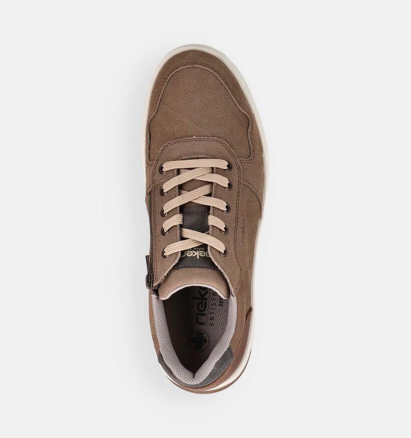 Rieker Baskets basses en Marron pour hommes (367584) - pour semelles orthop&eacute;diques