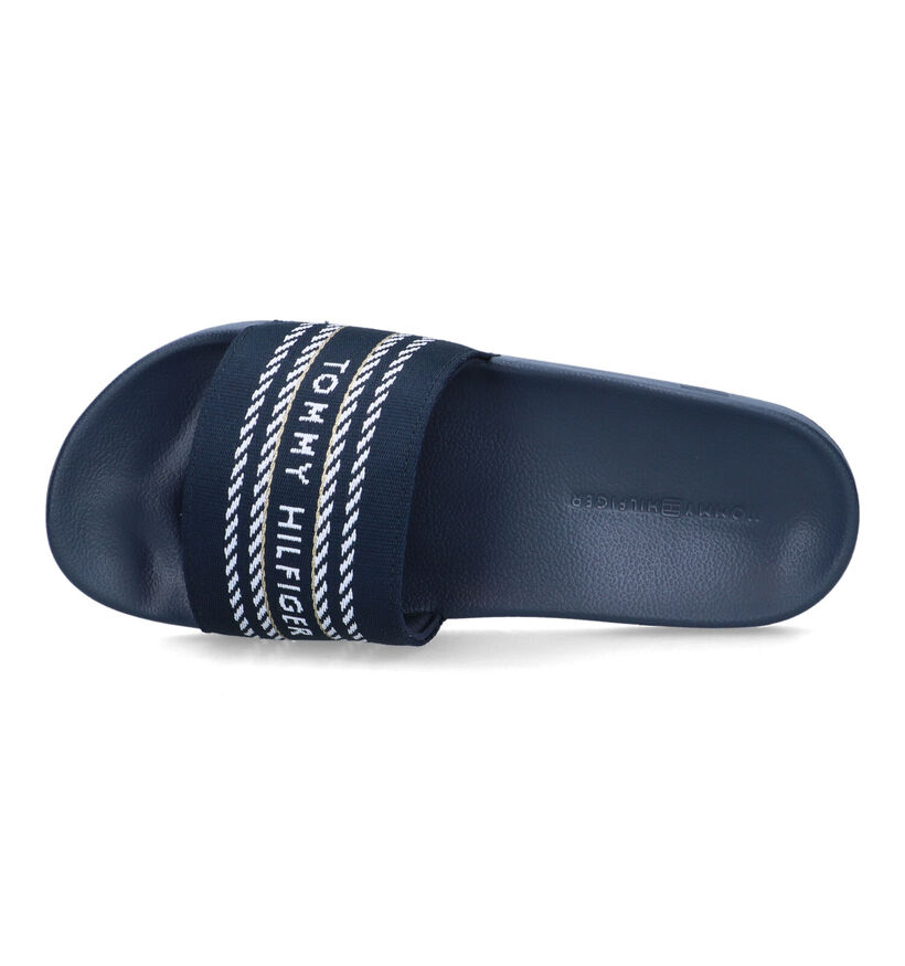 Tommy Hilfiger Webbing Blauwe Badslippers voor dames (321009)