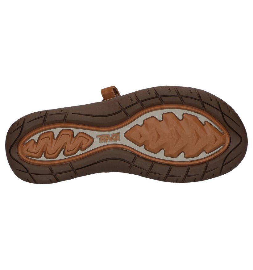 Cognac Slippers Teva Elzada Slide Leather in nubuck (242645)